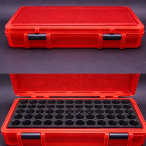 50 Vial Peptide Case for 3ml Vials - Storage Solution for Lab Supplies