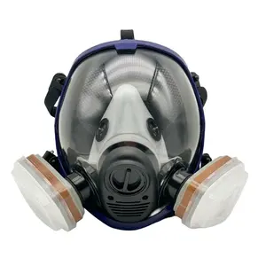 17 in 1 Reusable Full Face Mask, Multifunctional Dustproof Mask with Filter, Safety Mask for Painting, Woodworking, Construction, Grinding, Chemical