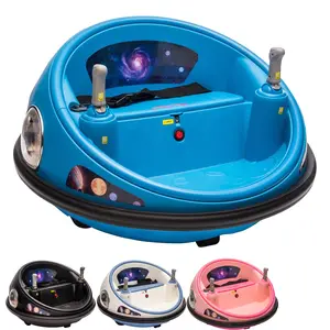 12V Electric Bumper Car for Kids with Remote Control, 360° Spinning Ride On Bumper Cars for Toddlers, Kids Car with LED Lights, Music, Soft Bumper & Safety Belt for Indoor Outdoor Play