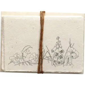 Handmade Seeded Plantable Note Cards with Envelopes Set of 6 Wildflowers
