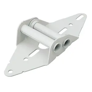 White Series - Garage Door Steel Replacement Hinge #2, Galvanized Steel, 2.67" Wide, Pack of 1, Premium Quality