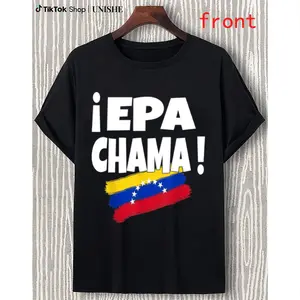 Venezuelan Flag Cotton Tee – Comfy Unisex Shirt with Epa Chama Graphic