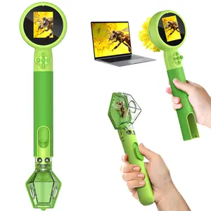 Microscope for  with Bug Catcher, 1080P HD Digital Handheld   Microscope, 2 in 1 STEM Science Educational Learning Kit Christmas Birthday Gifts Toys for 3-15 Boys & Girls