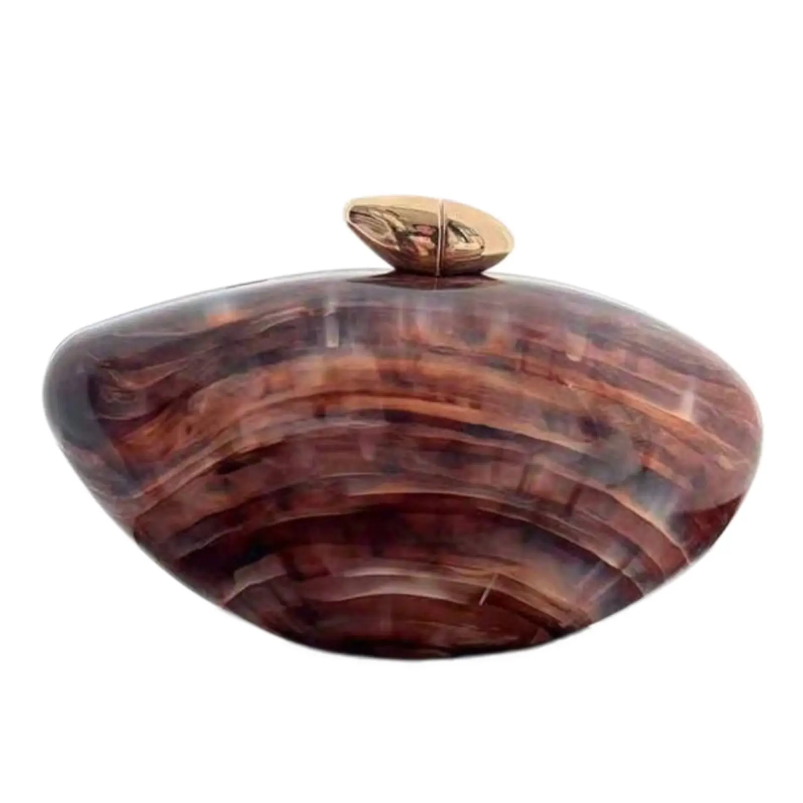 Brown Marble-Look Box-Shaped Bag with Metal Chain Strap, Retro Elegant Women Evening Clutch Purse, Small Shoulder Crossbody Party Bag, Perfect for Party Wedding Prom Dinner Banquet Matching with Holiday Evening Sequin Dress