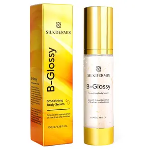 SILKDERMIS B Glossy Smoothing Body Serum for Silky Smooth Skin, B Glossy Body Serum for Fine Lines and Wrinkles Lightweight Body Care