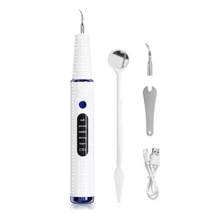 Ultrasonic Dental Plaque Remover - Professional Teeth Cleaning Kit for Tartar & Stain Removal, Safe & Gentle Electric Tool for Humans, Cats, Dogs