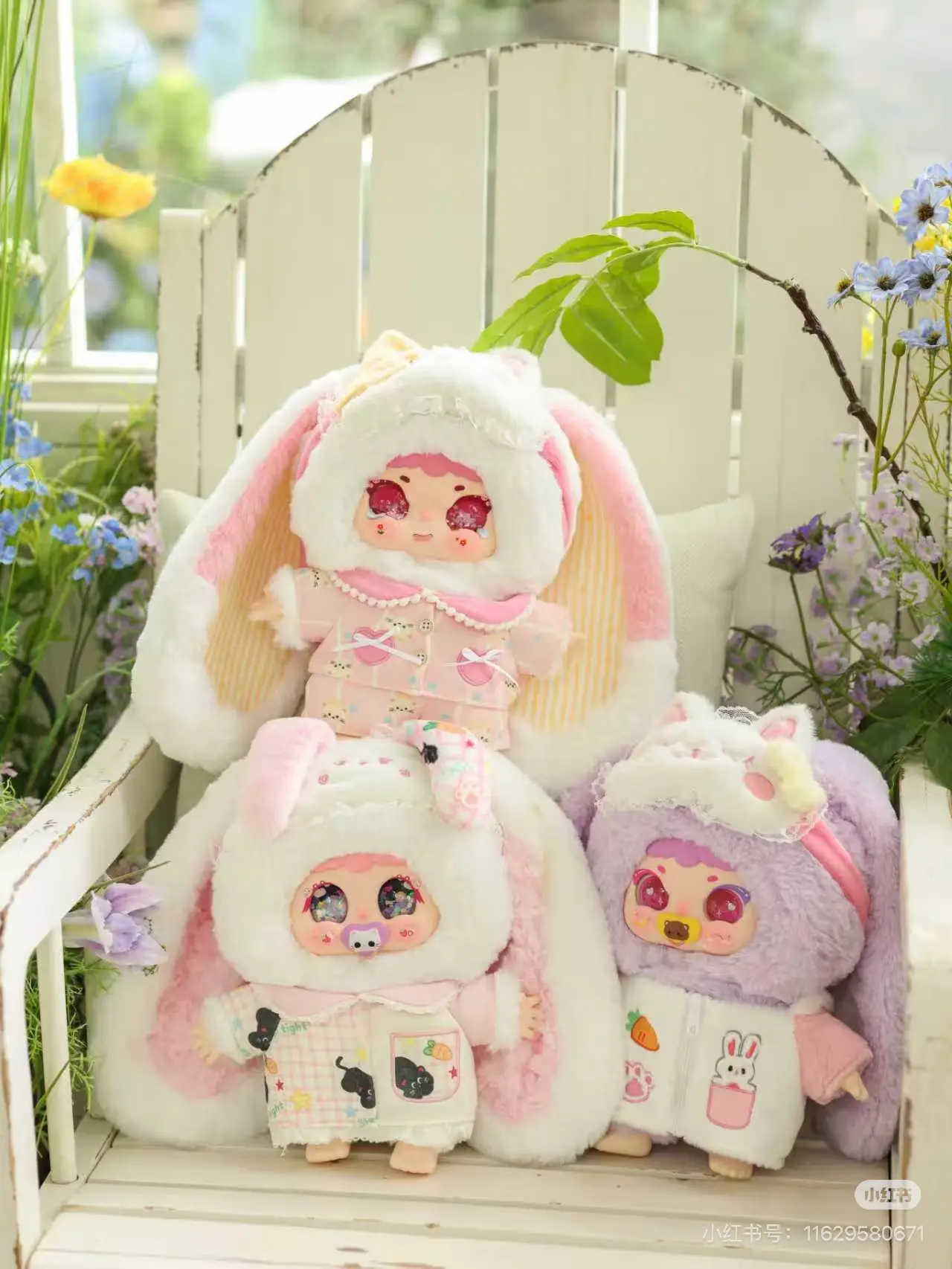 CN-JIMO  starry dream soft slumber 400% series Mystery Boxes Bag Pendant Bunny Plush Dolls Soft Collectibles
