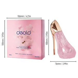 Pink High Heel Perfume - Sweet Floral Fruity Scent, Long-Lasting, High Heel Shaped Portable Fragrance, Girly Dating Atmosphere Perfume