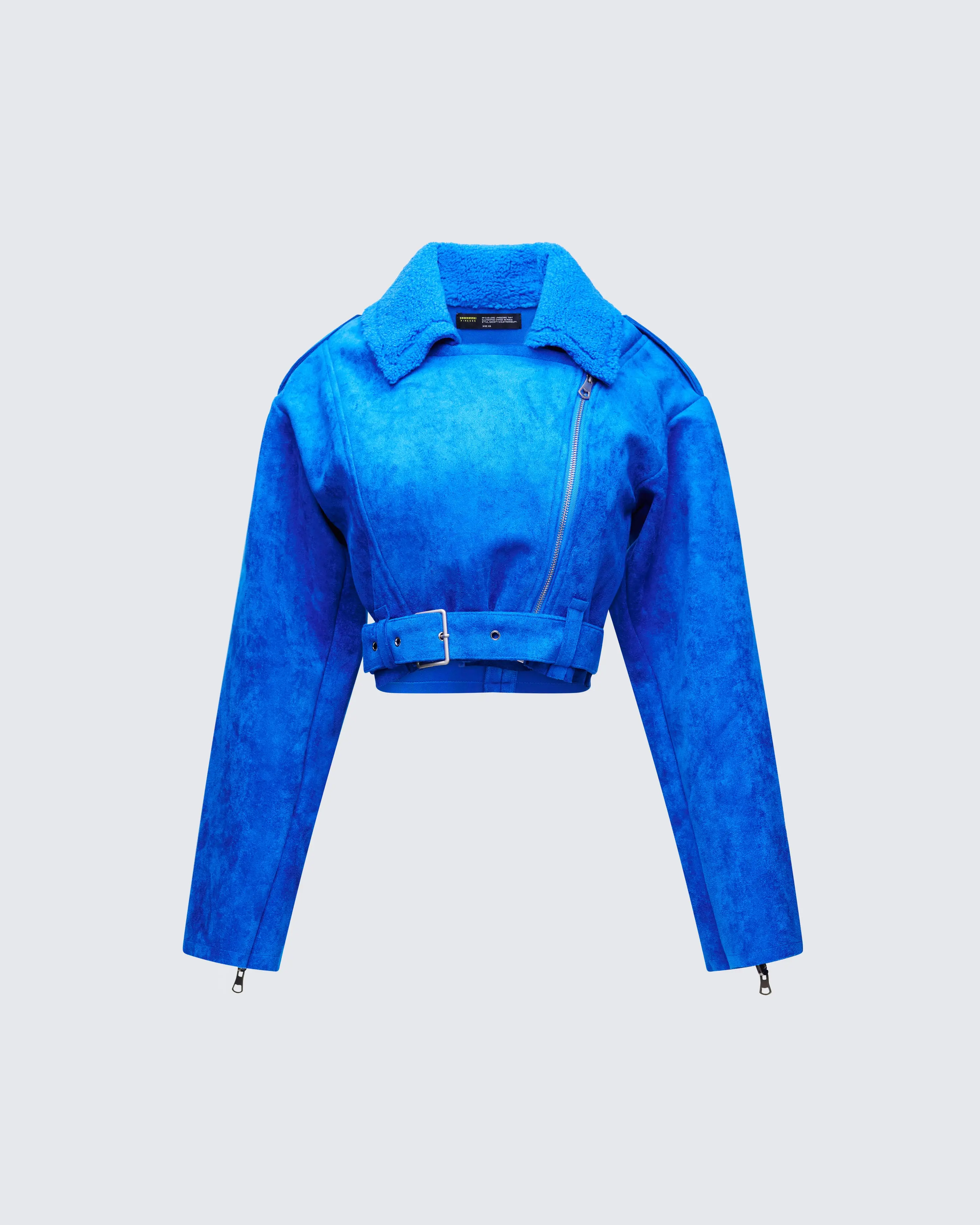Ramona Blue Vegan Shearling Jacket