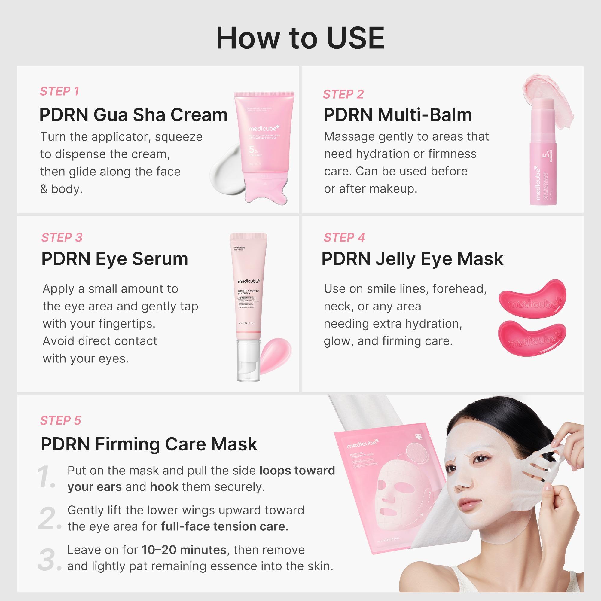 [NEW] [medicube] Youth-Lock Gua Sha Routine Set l Firming, Sculpting, De-Puffing Care for Face & Body l Volufiline, PDRN, Retinol, NAD, Collagen, l  Fine Lines, Jawline, Neck, Dark Circles, Underarms, Chest, Décolleté, Legs, Shoulder l Korean Skincare