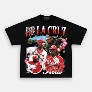Comfort Colors Elly De La Cruz Graphic T-Shirt, Cincinnati Baseball Retro Sports Streetwear Tee Vintage MLB Aesthetic Style, Unisex Fan Outfit for Men Women, Soft Washed Cotton Shirt Game Day Wear