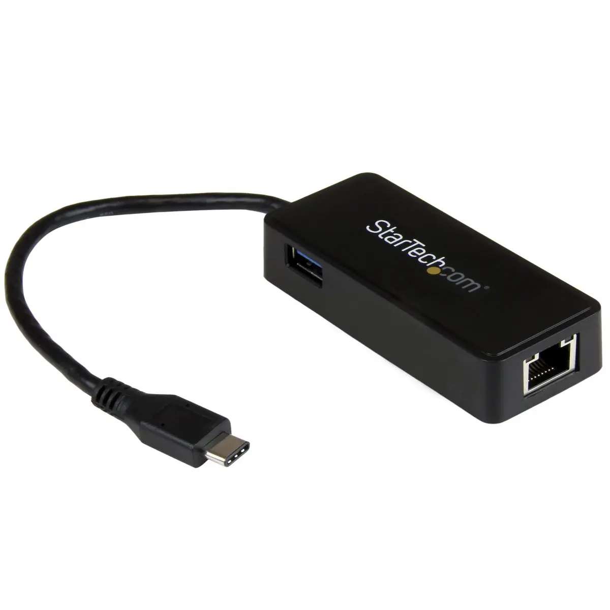 StarTech USB 3.0 Type C to Gigabit Ethernet Network Adapter with Extra USB 3.0 Port