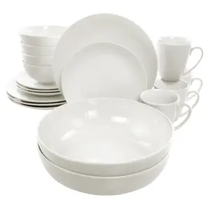 Elama Iris 32 Piece Porcelain Dinnerware Set