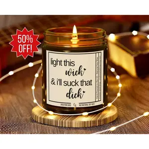 BJ Candle, Funny Gifts for Him, Christmas Gift, Boyfriend Gift, Gift for Husband, Funny Candles for Boyfriend Birthday Gift Valentines Gift