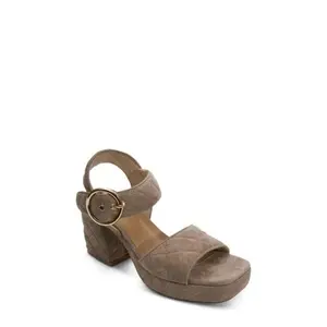 Vaneli Moppet Quilted Platform Truffle Suede FINAL SALE