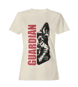 Women's Guardian Shepherd Tee | "The Shepherd Stands Guard" | Dog Lover T-Shirt