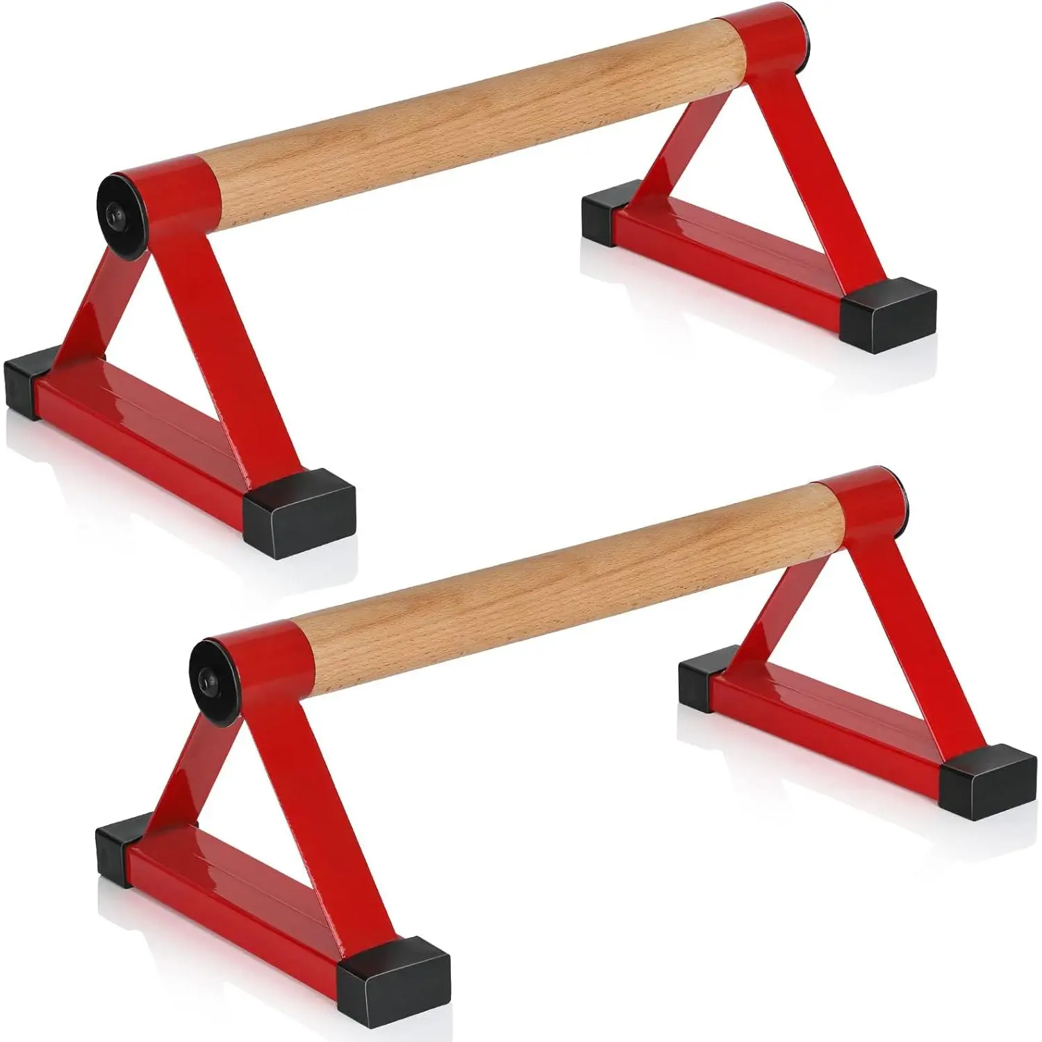 push up bars Parallettes bars Anti-slip Handstand Bars for Calisthenics, Fitness, Floor workouts Solid  with Sturdy Metal Bracket, Support 500 lbs