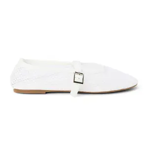 COCONUTS by Matisse Womens Nolita Mary Jane Ballet Flats Casual - White