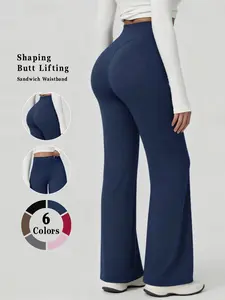 Tight-Fitting Commuter Sport Wide-Leg Pants, Yoga Pants, Athletic Pants, Four-Season Wear, Loose Fit, Slimming Effect
