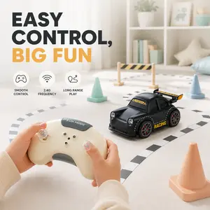 3-in-1 smart remote control car with follower mode and escape mode, 360° stunt drifting, voice/light effects, pet play mode, four-wheel drive RC car toy for children and cats/dogs
