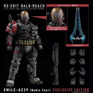RE: EDIT HALO: REACH EMILE-A239 1/12 Scale Assembled Articulated Action Figurine Spartan Warrior Ornament Trendy Toy Boy Gifts