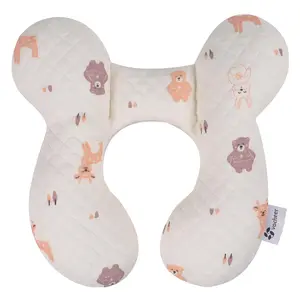 Baby Neck Pillow(Upgraded), Cotton, Baby Support Pillow, Car Seat Pillows for Newborn, Carseat Head and Body Support, Infant Travel Pillows for Prams, Pushchair, Stroller, Bouncer, Deer