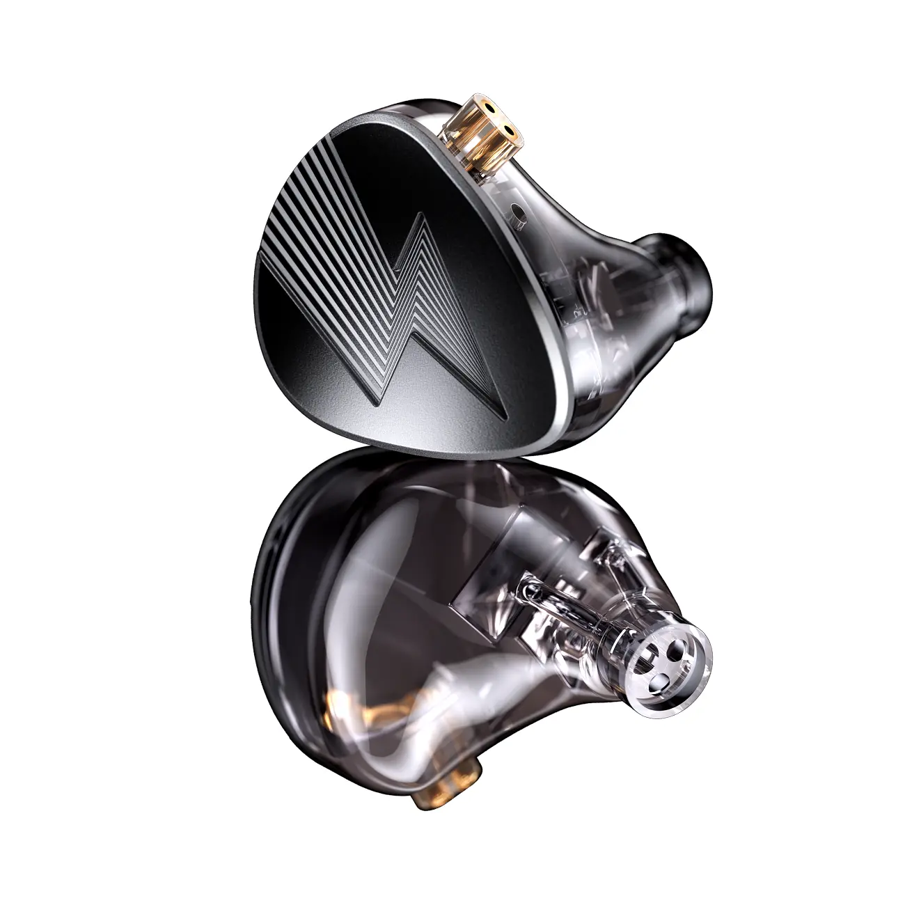 CLE CLO CC10 Hybrid In-Ear Monitors - 5BA 5-Driver HiFi Wired Earphones, Stainless Steel Faceplate, Detachable Cable, Tuning Support for Musicians, Audio Accessory for Tablet, Game Console