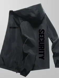 Trendy Silver Color Metallic Security Hoodie Jacket, Oversized Reflective Windbreaker, Unisex Streetwear for Night Out, Concerts & Daily Wear