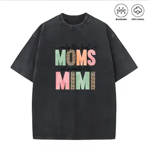 Washed T-shirt Only The Best Moms Get Promoted To Mimi T-Shirt, Mimi Leopard Print Graphic Tee, Pastel Moms Mimi Washed Cotton Shirt, Promoted To Mimi Grandma Gift Tee, Vintage Mimi Casual Shirt, 100% Cotton Mimi Tee