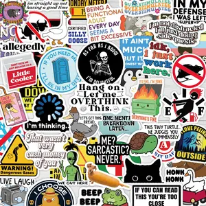 300PCS stickers?! Brb, covering my entire life in these funny decals!#stickerbomb#funny#diyproject Waterproof Vinyl Decals for Water Bottle Laptop Guitar Luggage Skateboard Bumper DIY Decor