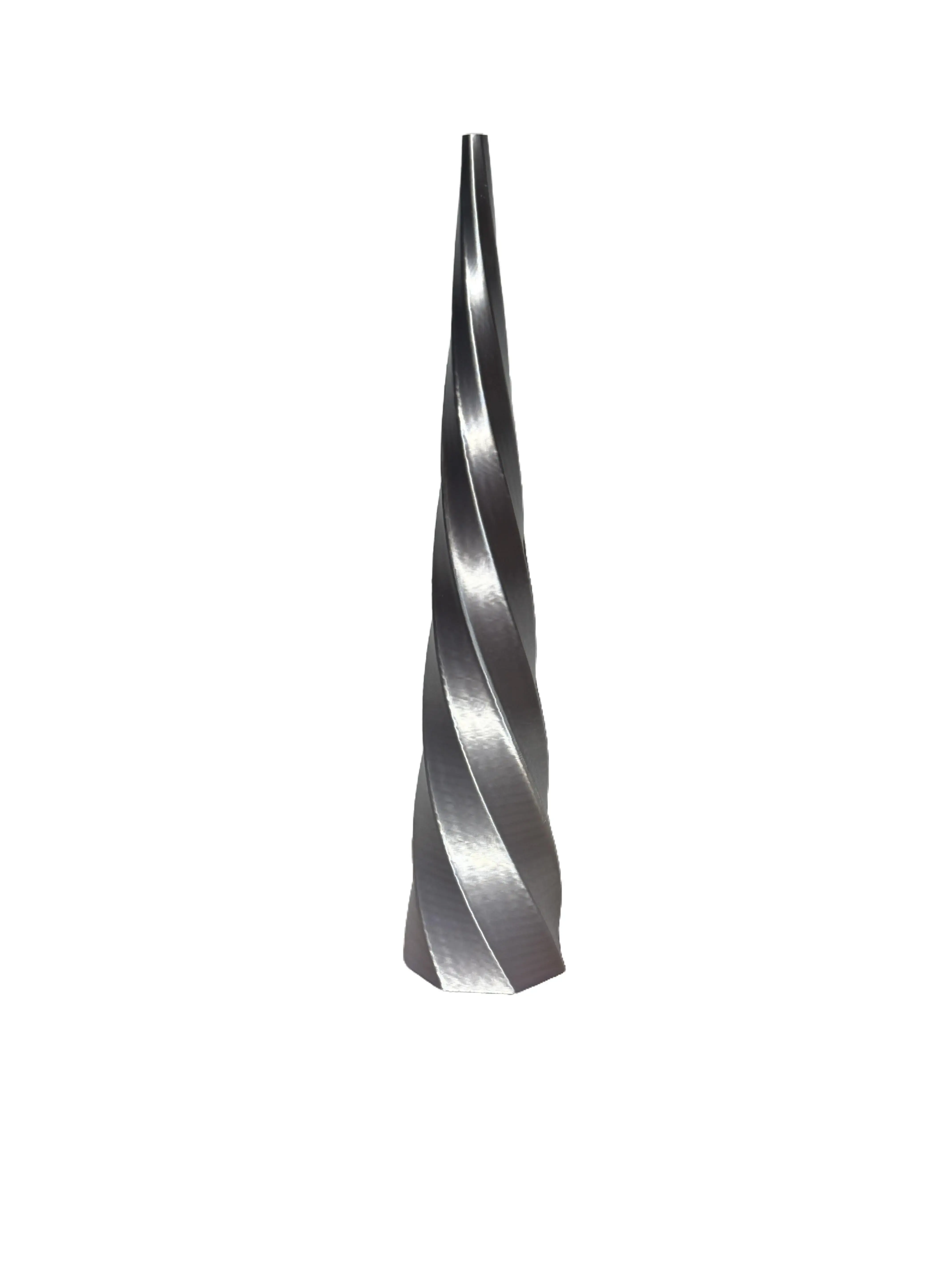Ring Cone-Twist Silver-Purple