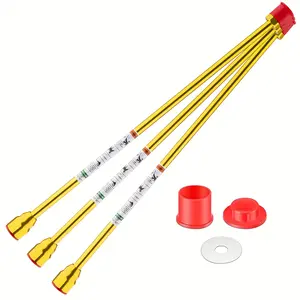 3 pcs Yellow High-Quality Airless Paint Sprayer Tip Extension Pole Extension Rod for Airless Painting Spray Guns (50cm/19.7in*3 PCS)