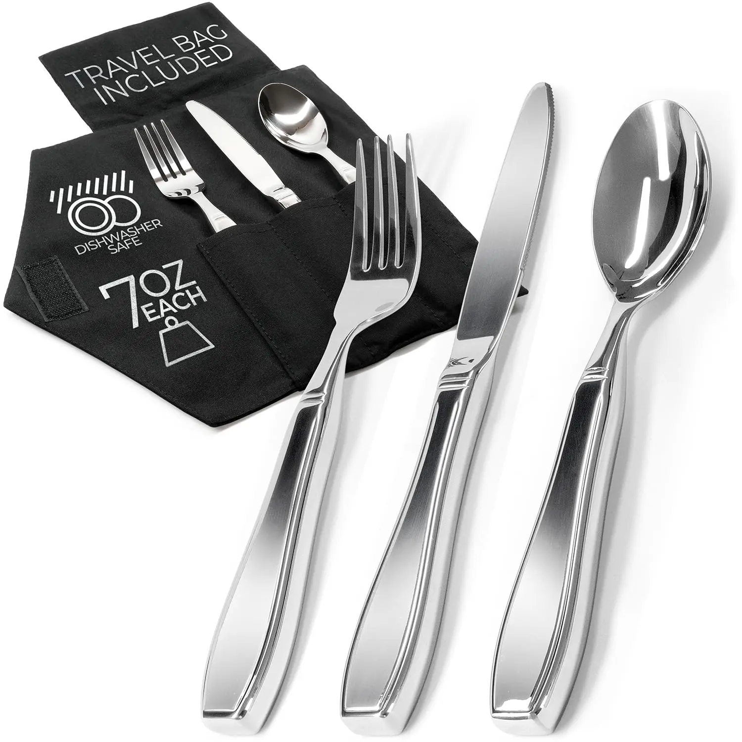 Shop Square Weighted Utensils for Hand Tremors and Parkinson's Patients - Weighted Silverware for Elderly, Arthritis, and Weak Hand Grip