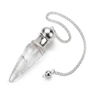 Clear Quartz Chambered Pendulum – A Vessel for Personalized Divination