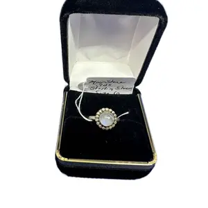Moonstone Ring in Sterling Silver