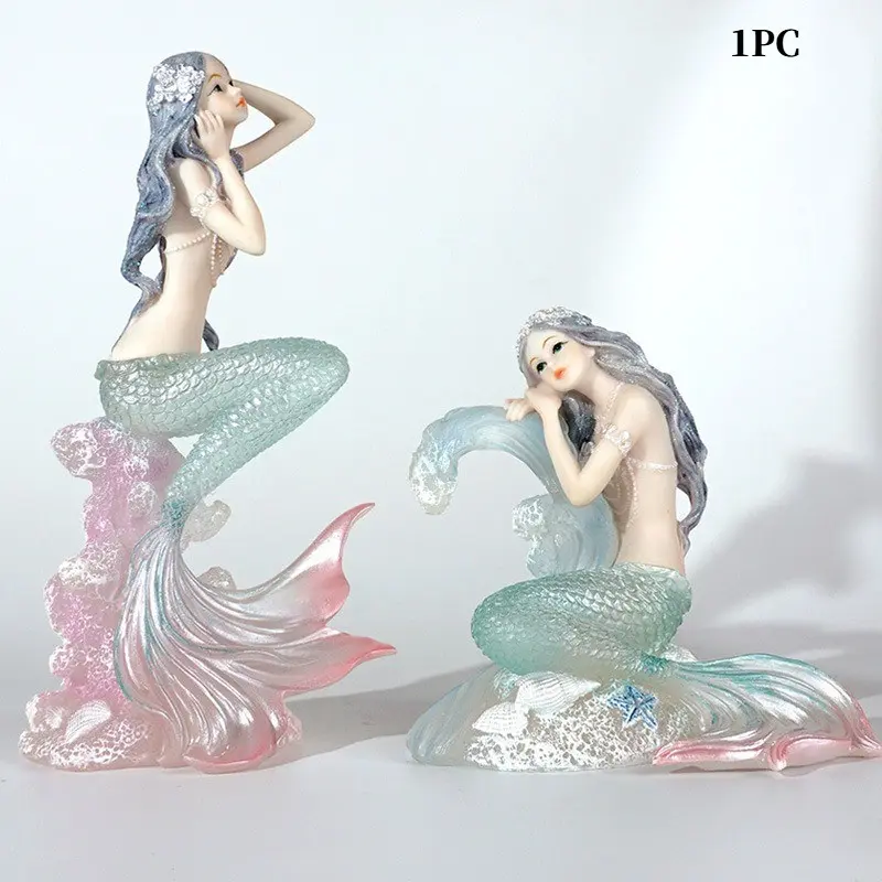 High-End Mermaid Coral Resin Ornament, Home Decor, Car Decoration, Gift for Girls, Kids, Parties, Christmas, Easter, Valentine's Day, Birthday