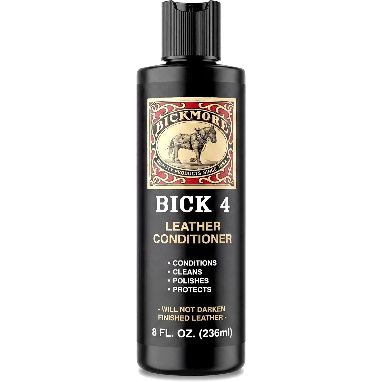 Bickmore Bick 4 Leather Conditioner 8 oz - Cleaner & Conditioner - Restore Polish & Protect All Smooth Finished Leathers