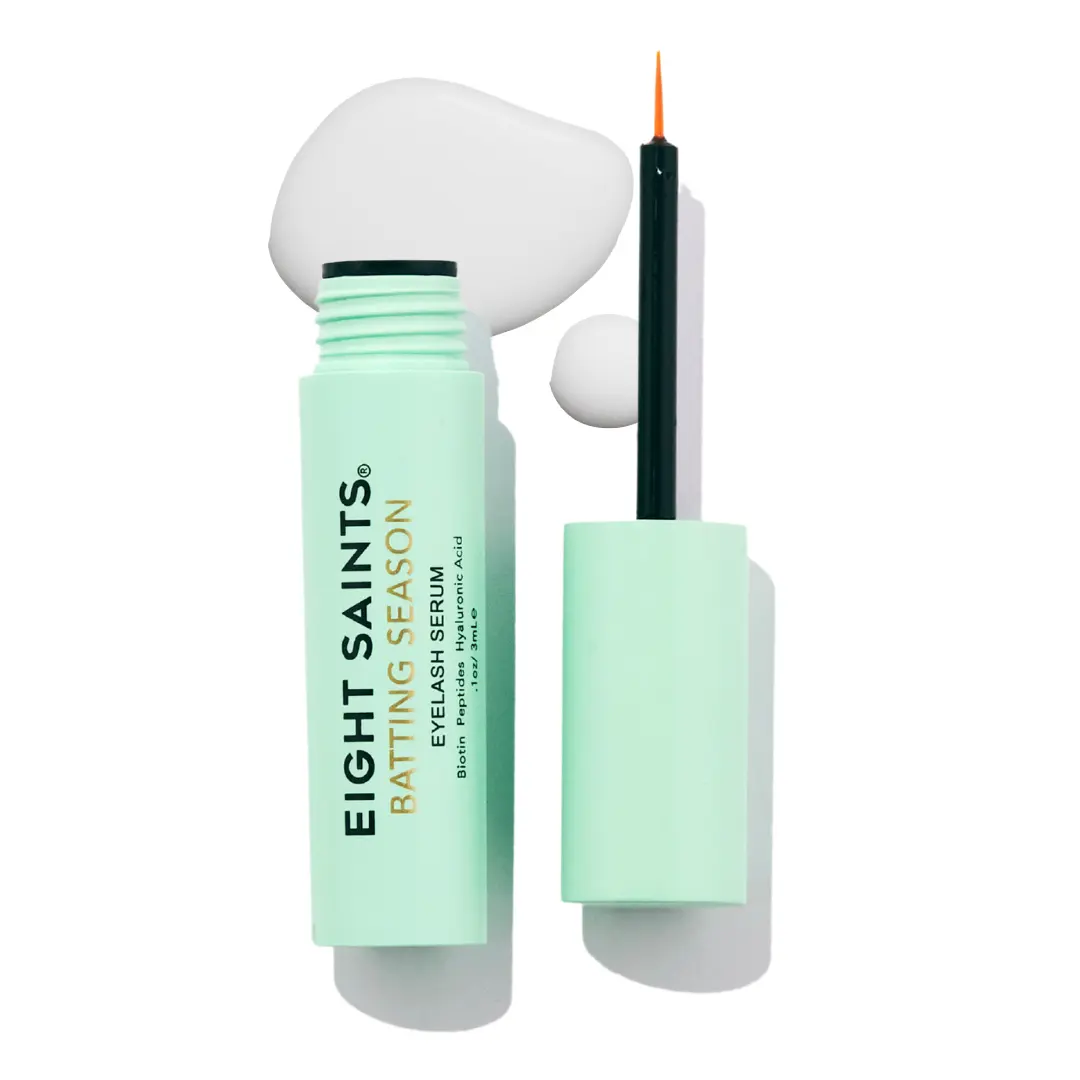 Eyelash Growth Serum By Eight Saints – Batting Season Lash Treatment for Longer, Fuller Lashes | Natural & Organic Formula