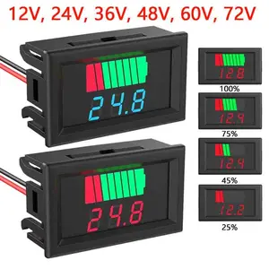 Battery Voltage Charging Capacity Tester, Suitable for 12V-72v Batteries, Essential Tool for Electrical Fault Diagnosis