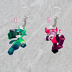 Phighting acrylic keychains: Boombox and Skateboard, Phighting charms, Phighting fanmerch collections