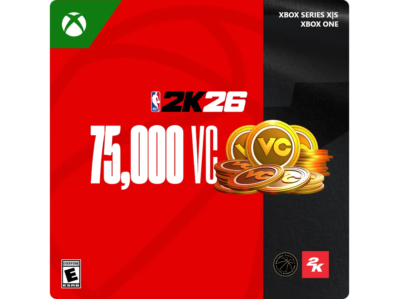 NBA 2K26: 75,000 Virtual Currency Pack Xbox Series X|S, Xbox One [Digital Code]
