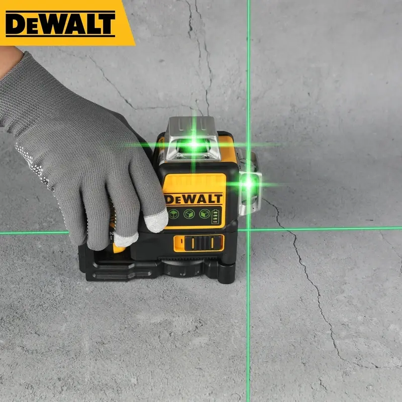 Dewalt NEW DW089LG 12 Lines 3 Sides*360 Degree Vertical 12V Lithium Battery Laser Level Horizontal Green Meter Outdoor leveling