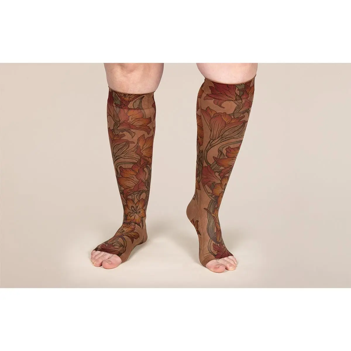 Lily Mocha Gradient Compression Socks