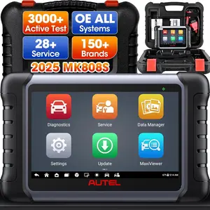 Autel MaxiCOM MK808S Car Diagnostic Scan Tool Bi-directional All Systems Diagnosis 28+ Services, 3000+ Active Tests, 150+ Brands, Injector Coding, FCA Autoauth OS11
