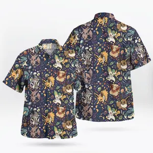 Tropical Legends – Premium Midnight Eeve Evolutions PKM Hawaiian Shirt