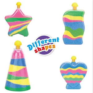 Glow in the Dark Kids' DIY Sand Art Bottle, Creative Educational Craft for Children, Message Bottle for Fun Activities