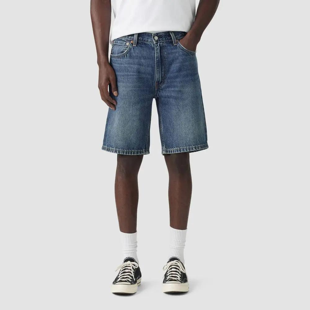 Levi's Men's Classic 454 Relaxed Fit Low-Rise 10" Cotton Shorts with Zipper, Pocket - Medium Wash, 30