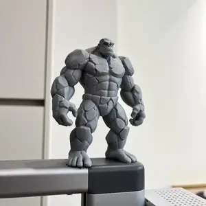 1PCS 3D Printed Gorilla Statue Figurine Ornament, Decorative Sculptures, Stone Giant Shape, Durable Desktop Decoration For Homes And Offices, Suitable For Holiday Gifts Such As New Year'S/Easter, Handmade Collection Enthusiasts, And Novel Holiday Gifts