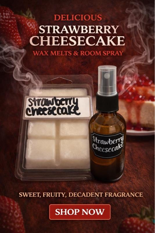 Strawberry cheesecake wax melts
