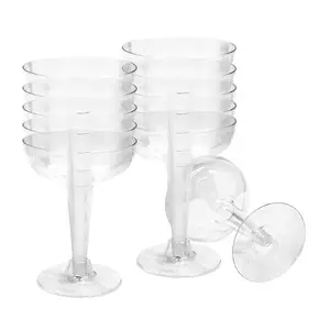 Disposable Cocktail Cups Transparent Plastic Party Wedding Barware, Single-Use Drinkware for Events, Durable & Convenient